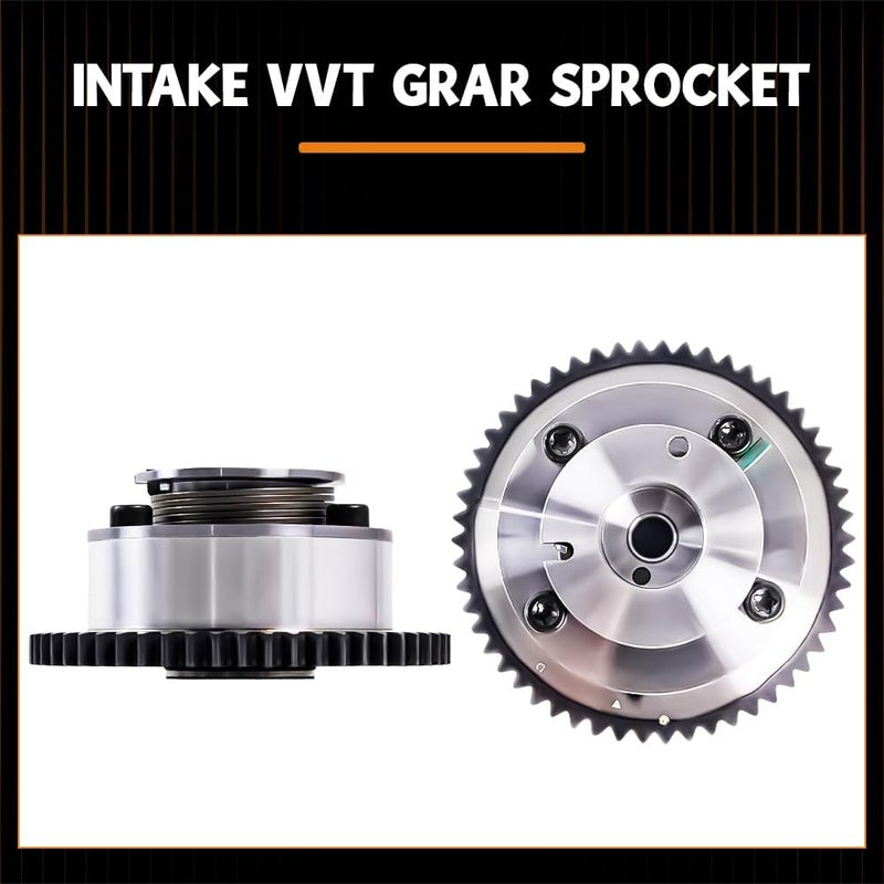 loosoo Timing Chain Kit 24321-2E000, Compatible with Kia Soul 2.0L 2012-2013/Hyundai Elantra 1.8L 2011-2014, w/Intake & Exhaust VVT Gear Sprocket 243502E001+243702E000, Timing Chain Tensioner&Guide - Image 4